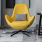Faux Leather Chair31.8" L x30.3"W x33.4"H Swivel Chair for Living Room Lemon Yellow Clearhalo 'Accent Chairs' 'accent_chairs' 'Chairs & Seating' 'furn' 'furn_accent_chairs' 'Furniture' 'Living Room Furniture' 5179052