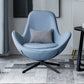 Faux Leather Chair31.8" L x30.3"W x33.4"H Swivel Chair for Living Room Light Blue Clearhalo 'Accent Chairs' 'accent_chairs' 'Chairs & Seating' 'furn' 'furn_accent_chairs' 'Furniture' 'Living Room Furniture' 5179058