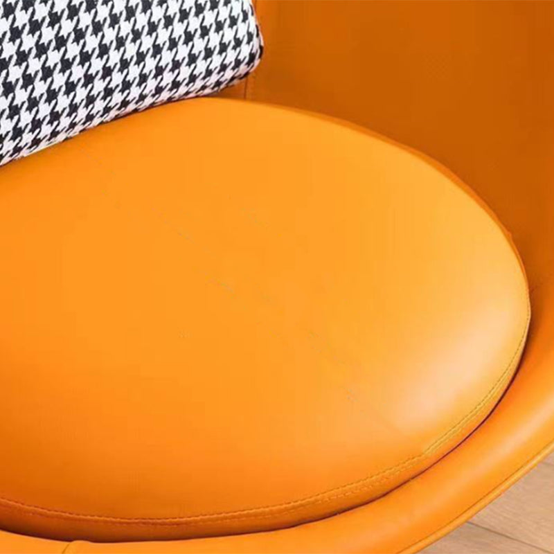 Faux Leather Chair31.8" L x30.3"W x33.4"H Swivel Chair for Living Room Clearhalo 'Accent Chairs' 'accent_chairs' 'Chairs & Seating' 'furn' 'furn_accent_chairs' 'Furniture' 'Living Room Furniture' 5179061