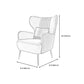 Chaise d'aile scandinave, chaise d'accent pour chambre et salon