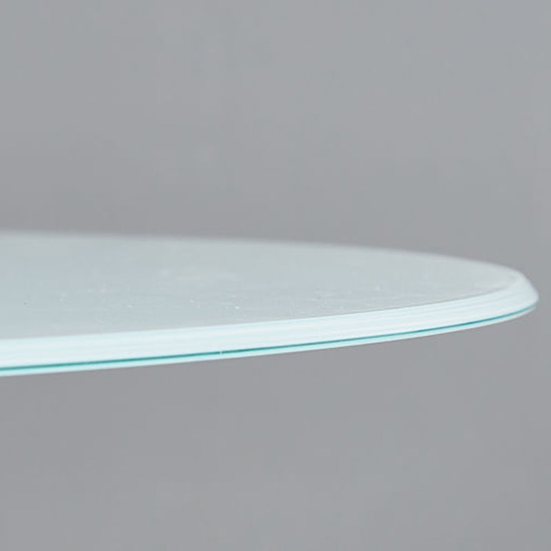 28.7"H Modern Metal Frame Base Round Glass Top Coffee Table with Shelf Clearhalo 'Coffee & Accent Tables' 'Coffee Tables' 'coffee_tables' 'furn' 'furn_coffee_tables' 'Furniture' 'Living Room Furniture' 5179134