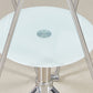 28.7"H Modern Metal Frame Base Round Glass Top Coffee Table with Shelf Clearhalo 'Coffee & Accent Tables' 'Coffee Tables' 'coffee_tables' 'furn' 'furn_coffee_tables' 'Furniture' 'Living Room Furniture' 5179136