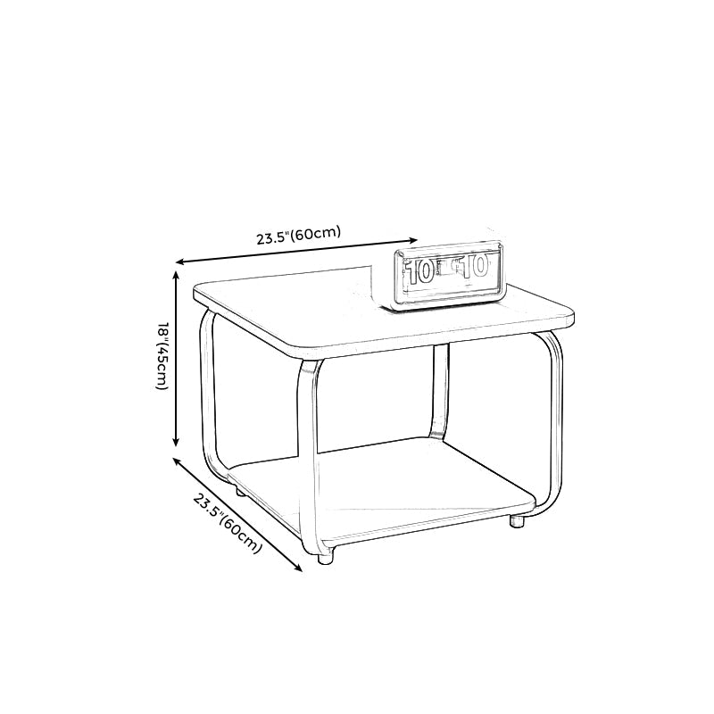 Table basse Frame/Frame Table basse rectangulaire moderne en MDF 18''H