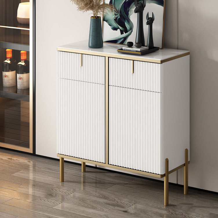 Server top in pietra sinterizzato in stile glam con porta e cassetto