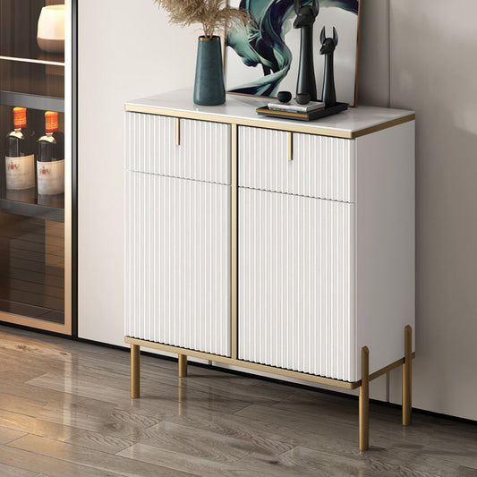 Server top in pietra sinterizzato in stile glam con porta e cassetto