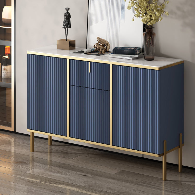 Server top in pietra sinterizzato in stile glam con porta e cassetto
