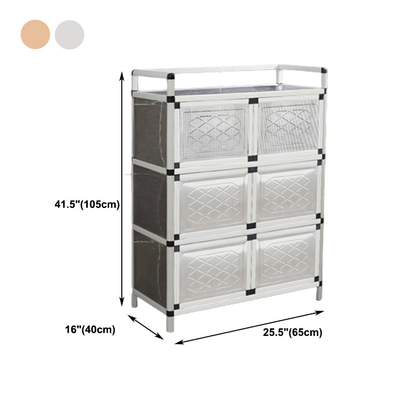 Server da pranzo in stile contemporaneo in metallo per cucina e sala da pranzo