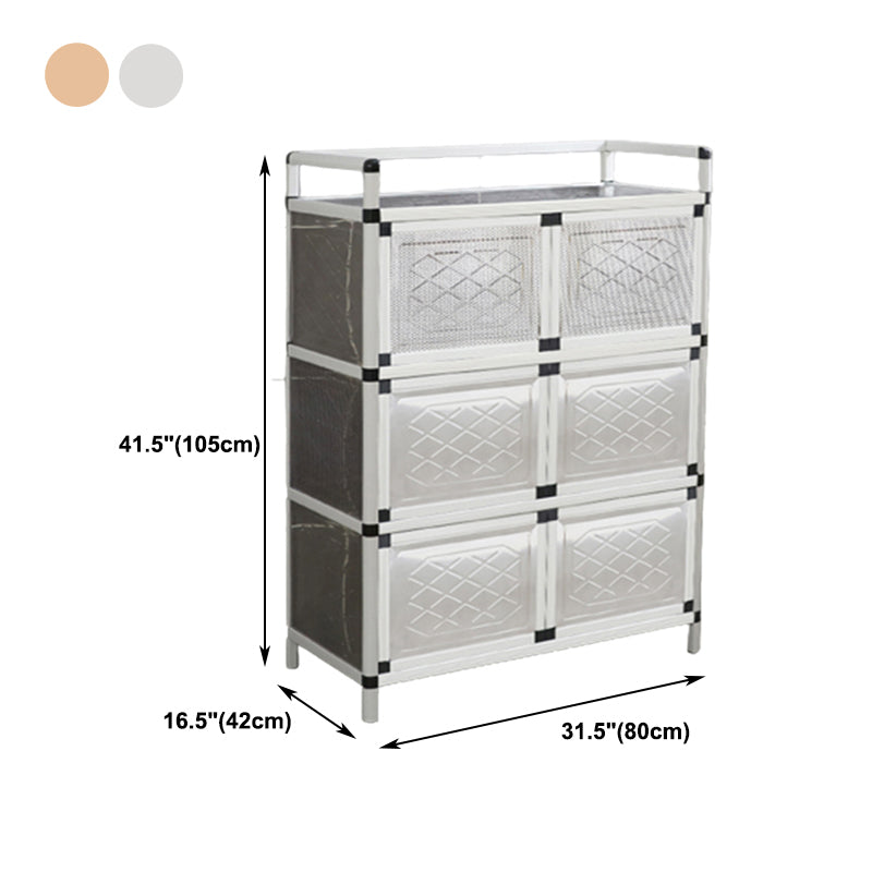 Server da pranzo in stile contemporaneo in metallo per cucina e sala da pranzo