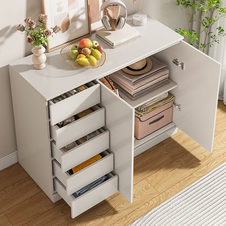 Artificial Wood Sideboard Modern Dining Sideboard with Drawers and Storage Clearhalo 'buffet_sideboard' 'Buffets & Sideboards' 'furn' 'furn_buffet_sideboard' 'Furniture' 'Kitchen & Dining Furniture' 5179609