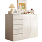 Artificial Wood Sideboard Modern Dining Sideboard with Drawers and Storage 47"L x 16"W x 43"H White Clearhalo 'buffet_sideboard' 'Buffets & Sideboards' 'furn' 'furn_buffet_sideboard' 'Furniture' 'Kitchen & Dining Furniture' 5179610