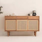 Sideboard contemporanea Porte Rattan Pinna armadio per soggiorno per soggiorno