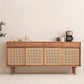 Sideboard contemporanea Porte Rattan Pinna armadio per soggiorno per soggiorno
