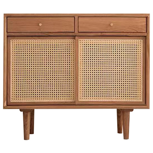 Sideboard contemporanea Porte Rattan Pinna armadio per soggiorno per soggiorno