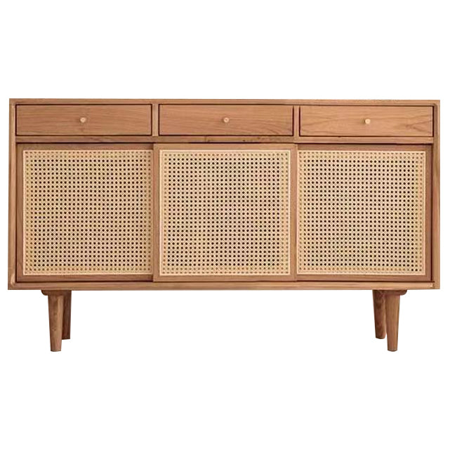Sideboard contemporanea Porte Rattan Pinna armadio per soggiorno per soggiorno
