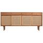 Sideboard contemporanea Porte Rattan Pinna armadio per soggiorno per soggiorno
