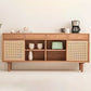 Sideboard contemporanea Porte Rattan Pinna armadio per soggiorno per soggiorno