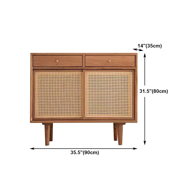 Sideboard contemporanea Porte Rattan Pinna armadio per soggiorno per soggiorno