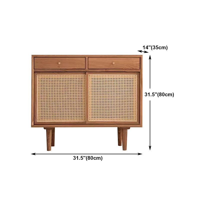 Sideboard contemporanea Porte Rattan Pinna armadio per soggiorno per soggiorno