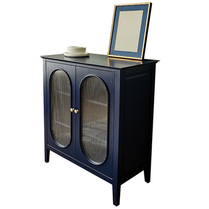 Pine in legno soggiorno mobile sideboard mobile moderno server moderno con archiviazione e porta di vetro