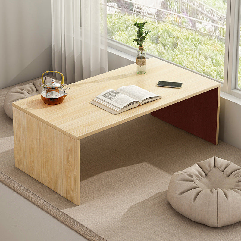 Zeitgenössischer Stil Engineered Wood Schreibtisch Rechteck Schlittenbasisschreibtisch für Home Office