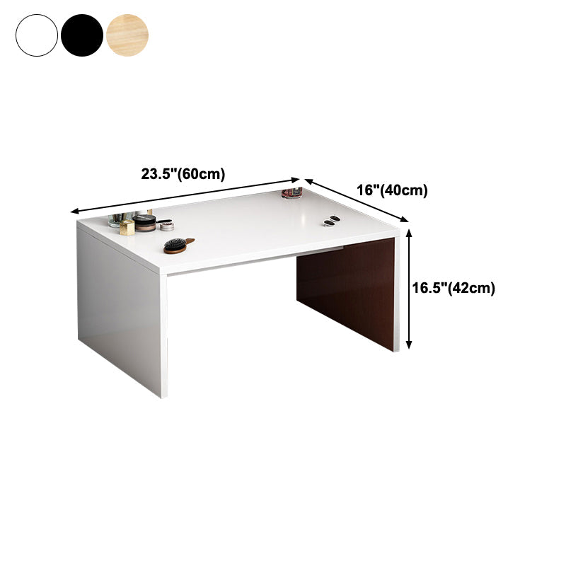 Zeitgenössischer Stil Engineered Wood Schreibtisch Rechteck Schlittenbasisschreibtisch für Home Office