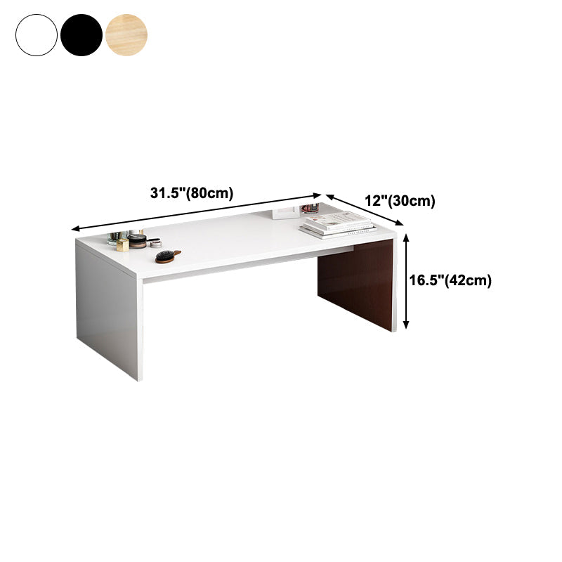 Zeitgenössischer Stil Engineered Wood Schreibtisch Rechteck Schlittenbasisschreibtisch für Home Office