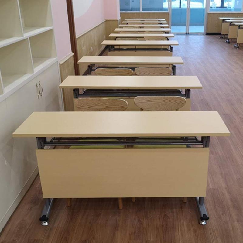 Modern Wooden Office Desk with Caster Wheels Rectangular Writing Desk for Home Clearhalo 'furn' 'furn_office_desk' 'Furniture' 'Office Desks' 'Office Furniture' 'office_desk' 5179839