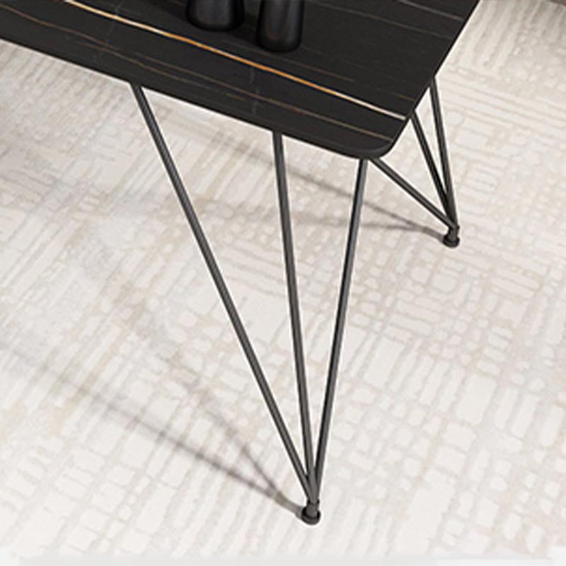 Escritorio de escritura rectangular moderno escritorio de oficina de piedra sinterizada