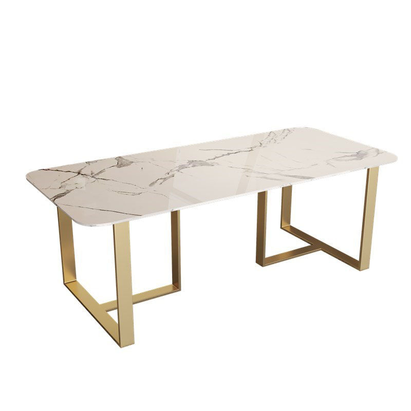 Escritorio de estilo contemporáneo escritorio rectangular de trine de trine de oficina de oficina