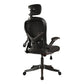 Modern Mesh Office Chair Ergonomic Padded Arms Chair with Wheels Black With Headrest Clearhalo 'furn' 'furn_office_chair' 'Furniture' 'Office Chairs' 'Office Furniture' 'office_chair' 5179942