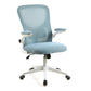 Modern Mesh Office Chair Ergonomic Padded Arms Chair with Wheels White-Blue Without Headrest Clearhalo 'furn' 'furn_office_chair' 'Furniture' 'Office Chairs' 'Office Furniture' 'office_chair' 5179950