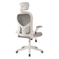 Modern Mesh Office Chair Ergonomic Padded Arms Chair with Wheels White-Gray With Headrest Clearhalo 'furn' 'furn_office_chair' 'Furniture' 'Office Chairs' 'Office Furniture' 'office_chair' 5179953