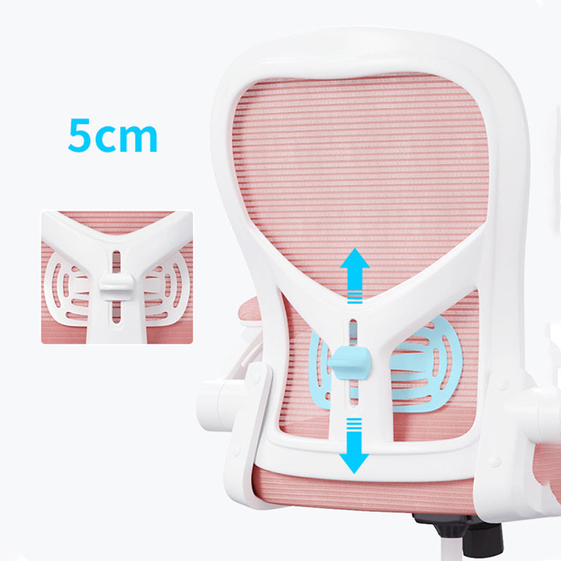 Modern Mesh Office Chair Ergonomic Padded Arms Chair with Wheels Clearhalo 'furn' 'furn_office_chair' 'Furniture' 'Office Chairs' 'Office Furniture' 'office_chair' 5179955