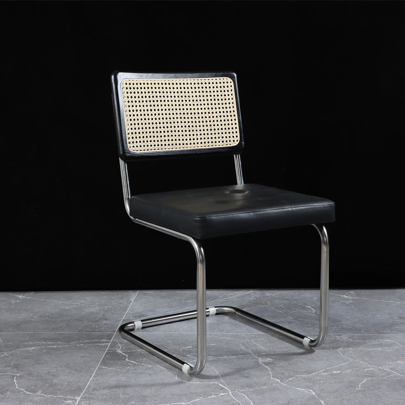 Mid Back Working Chair Moderne Holz ergonomische Task -Stuhl Keine Räder