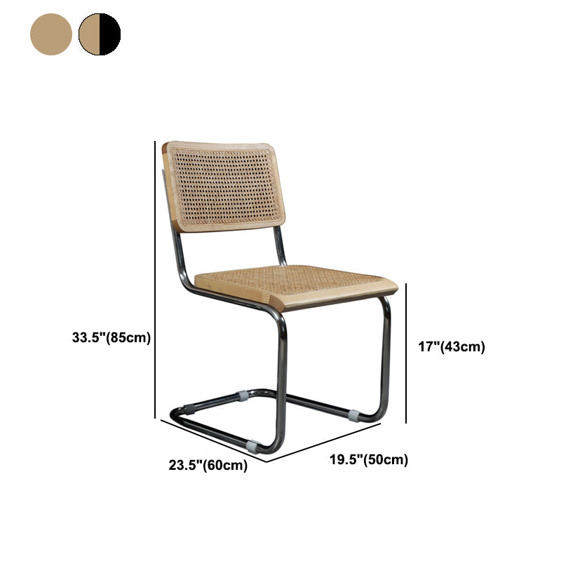 Mid Back Working Chair Moderne Holz ergonomische Task -Stuhl Keine Räder