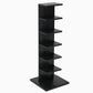13.78"W Bookcase Contemporary Style Invisible Bookshelf for Home Office 13.8"L x 13.8"W x 42.5"H Black Clearhalo 'Bookcases' 'furn' 'furn_bookcases' 'Furniture' 'Office Furniture' 5180159
