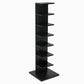 13.78"W Bookcase Contemporary Style Invisible Bookshelf for Home Office 13.8"L x 13.8"W x 49.5"H Black Clearhalo 'Bookcases' 'furn' 'furn_bookcases' 'Furniture' 'Office Furniture' 5180161