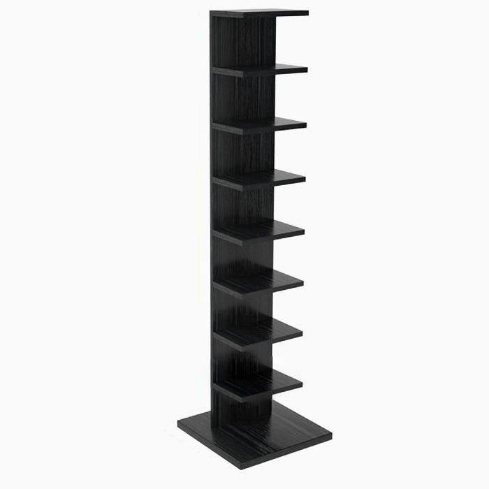 13.78"W Bookcase Contemporary Style Invisible Bookshelf for Home Office 13.8"L x 13.8"W x 56.4"H Black Clearhalo 'Bookcases' 'furn' 'furn_bookcases' 'Furniture' 'Office Furniture' 5180166