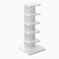 13.78"W Bookcase Contemporary Style Invisible Bookshelf for Home Office 13.8"L x 13.8"W x 35.6"H White Clearhalo 'Bookcases' 'furn' 'furn_bookcases' 'Furniture' 'Office Furniture' 5180167