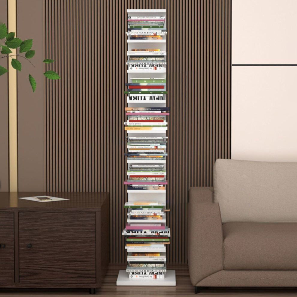 13.78"W Bookcase Contemporary Style Invisible Bookshelf for Home Office Clearhalo 'Bookcases' 'furn' 'furn_bookcases' 'Furniture' 'Office Furniture' 5180175