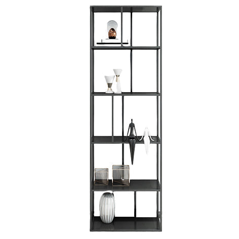 Bibliothèque moderne de la bibliothèque de l'office avec étagères rectangulaires