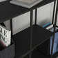 Office Etagere Bookshelf Modern Bookcase with Rectangle Shelves