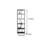 Office Etagere Bookshelf Modern Bookcase with Rectangle Shelves
