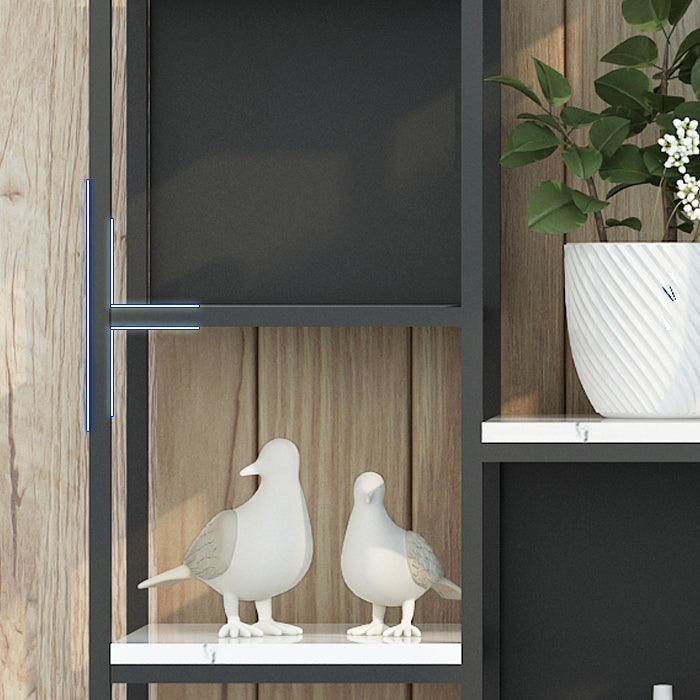 70.87"H Bookcase Contemporary Style Open Back Bookshelf for Home Office