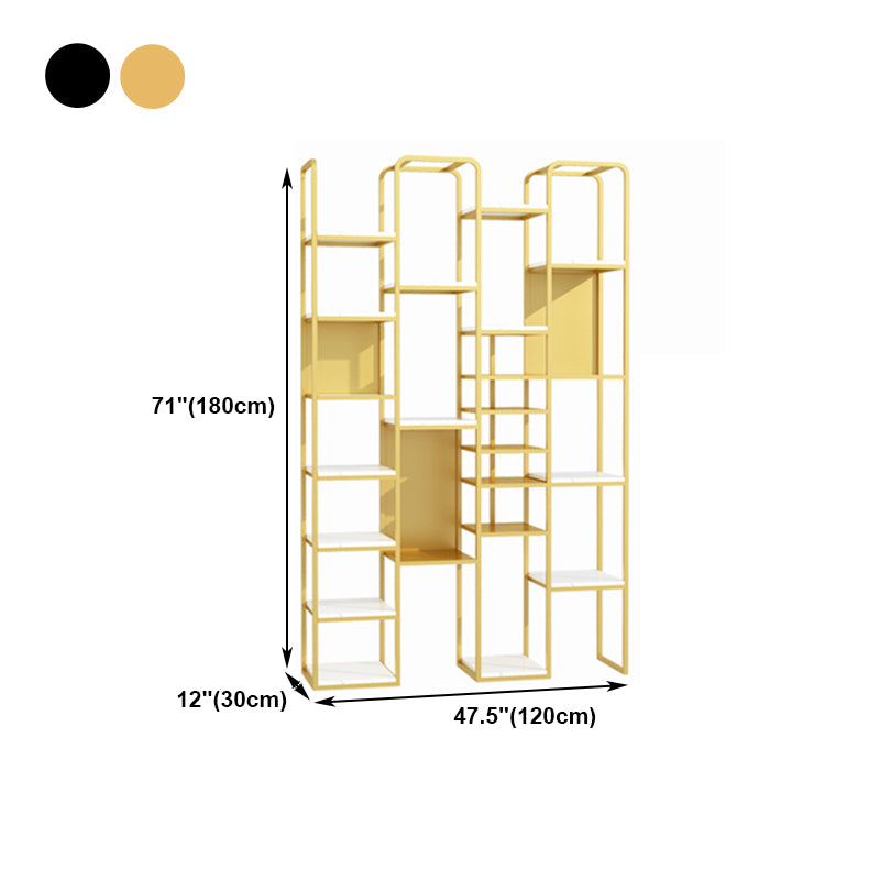 70.87"H Bookcase Contemporary Style Open Back Bookshelf for Home Office