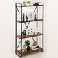 Home Office Etagere Bookshelf Modern Bookcase with Rectangle Shelves
