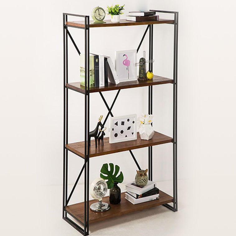 Home Office Etagere Bookshelf Modern Bookcase with Rectangle Shelves