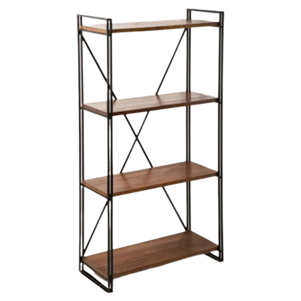 Home Office Etagere Bookshelf Modern Bookcase with Rectangle Shelves