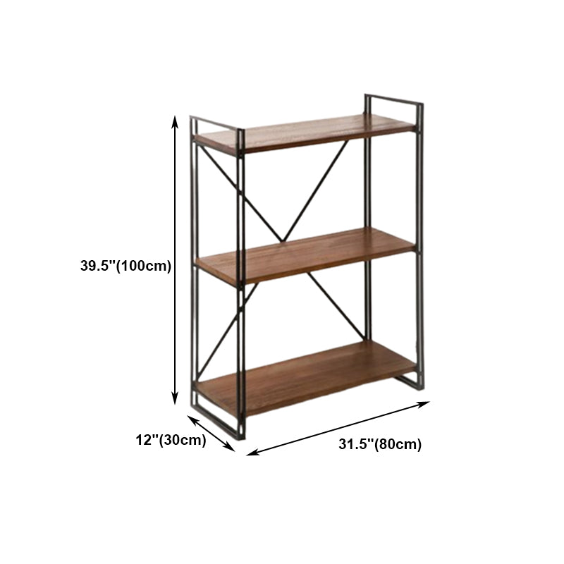Home Office Etagere Bookshelf Modern Bookcase with Rectangle Shelves
