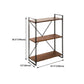 Home Office Etagere Bookshelf Modern Bookcase with Rectangle Shelves
